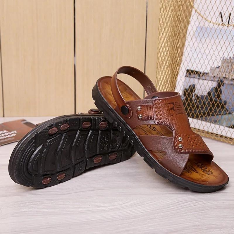 Summer Sandals Beach Fashion Breathable Sandals Soft Sole Sandals Sprayed Men's Sandals