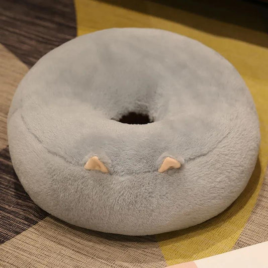 1pc Plush Cushion Round Soft Rush Cushion Cute Indoor Chair Cushion Lovely Family Bedroom Floor Plush Cushion