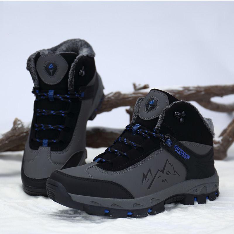 Cotton Shoes Men's Winter Shoes Warm Snow Boots Men's Sneakers Shoes Plus Size 39-48 High Top Shoes