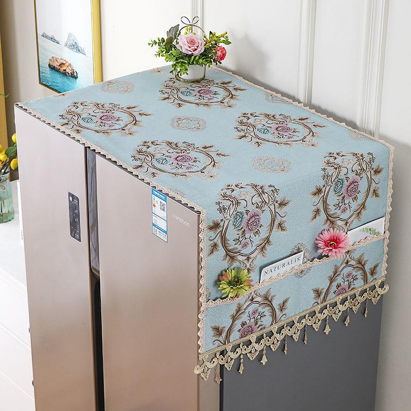 Refrigerator Cover Dust Cover Refrigerator Cover Single Door Double Door Microwave Washing Machine Cover Dust Cover Universal Cover Towel