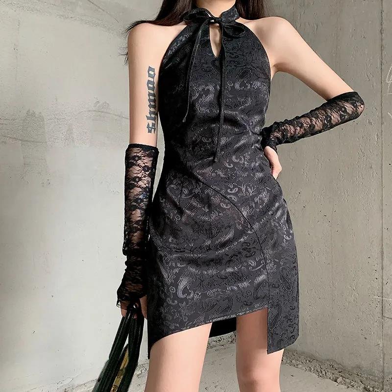 Irregular Coat Improvement Cheongsam Skirt Swim Spies on Short Skirt Design Street