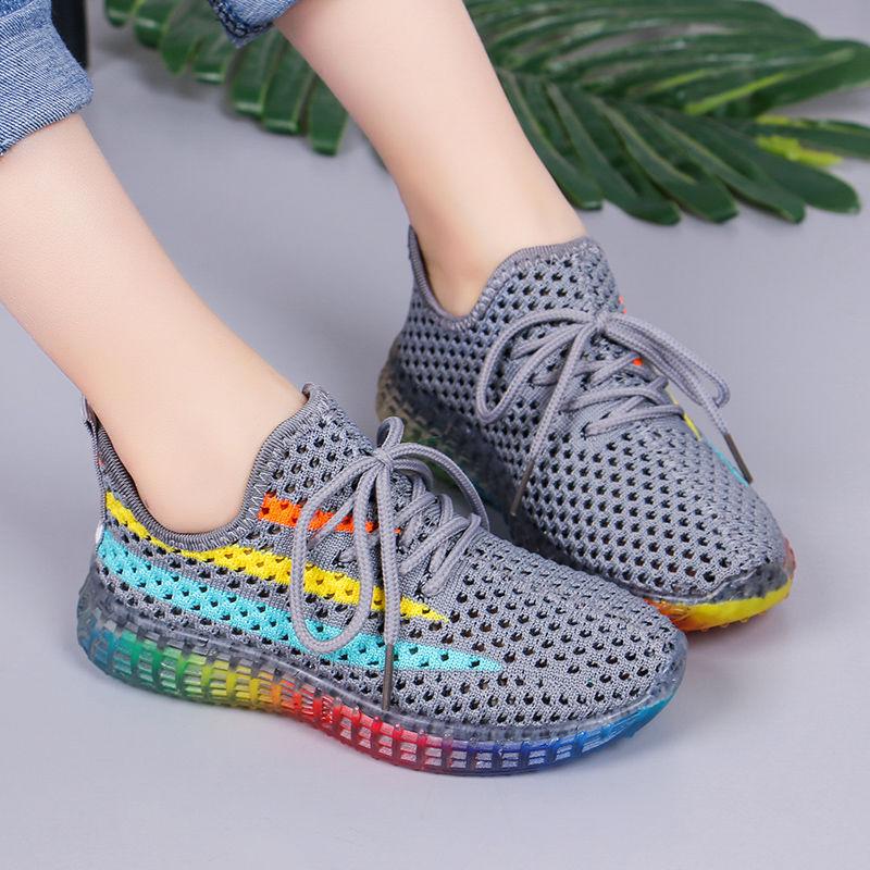 Children's Sports Shoes Boys Mesh Breathable Girls Shoes Coconut Baby Shoes Soft Sole Shoes