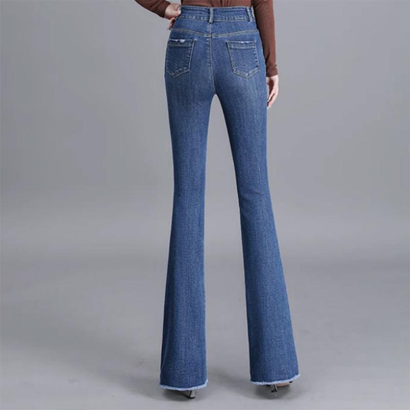 Fishtail Jeans Slim Denim Flared Pants Ladies Straight High Waist All-match Ins Tide 2022 New Trousers