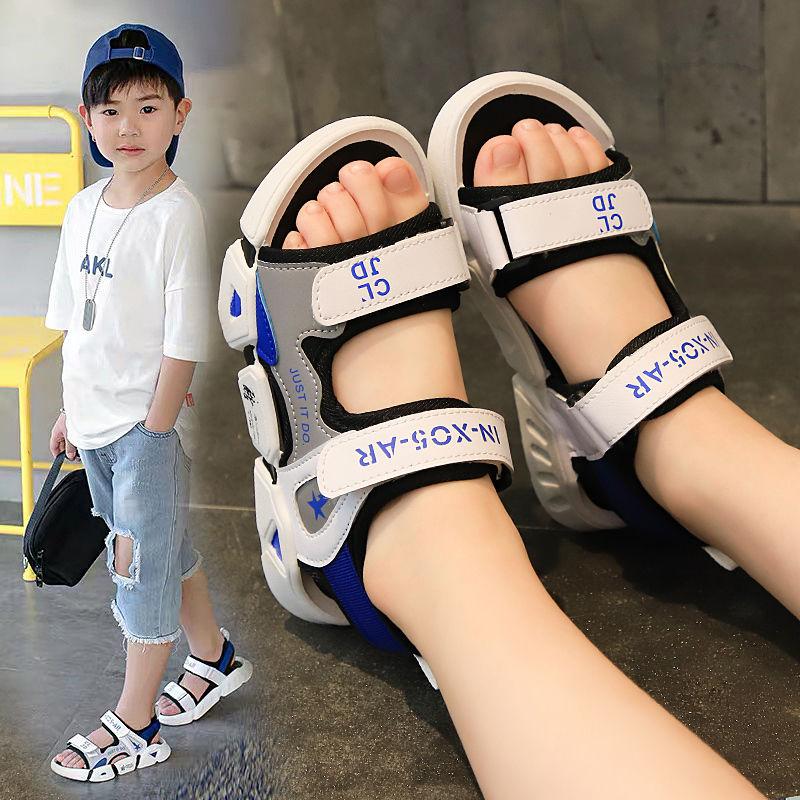 Girls Boys Sandals Beach Shoes Summer Open-toed Breathable Children's Princess Shoes Female Student Sandals