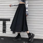 Women Spring Summer Simple High Waist Short Casual Skirt Elastic Waist Solid Color Slim Streetwear A-line Long Skirt