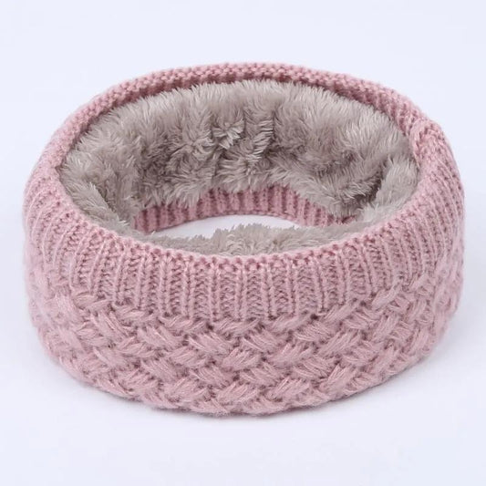 Women Thickened Scarf Neck Scarf Winter Wool Collar Knitted Ring Scarf Men Gifts