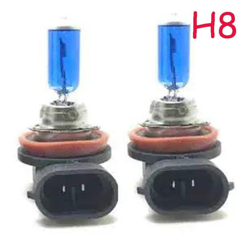 2pcs Super White 5500K White Light 12V100W Car Headlight Far and Near Bulb Super Bright H1 H3 H4 H7 9005 9006 Golden Light Fog Lamp