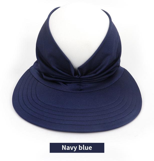 Flexible Adult Hat for Women Anti-UV Wide Brim Visor Hat Easy To Carry Travel Caps Fashion Beach Summer Sun Protection Hats