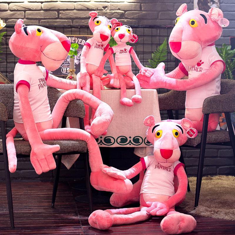 Cartoon Pink Panther Children Plush Doll Plush Toy Pillow Valentine's Day Birthday Gift Mini Animal