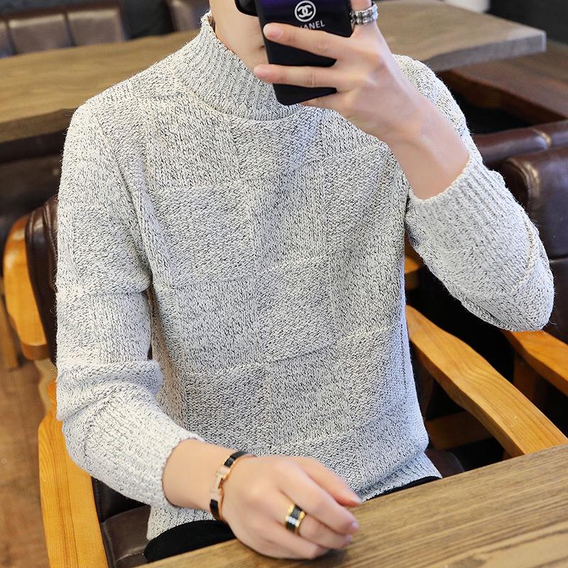 2019 Autumn Fashion Casual Sweater Slim Fit Knitting Mens Sweaters and Pullovers Men Pullover Men