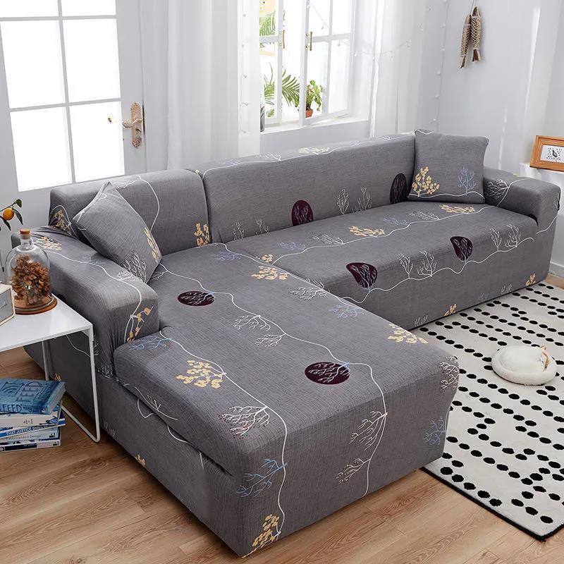 Four Seasons Universal All-inclusive Universal Cover Old-fashioned Leather Sofa Elastic Non-slip Dustproof Sofa Cover