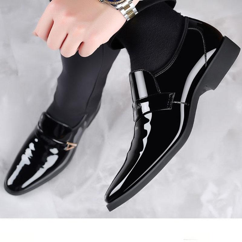 Spring and Summer Pointed Toe Shoes Male Youth Korean Version of The British Fashion Men's Business Shoes Casual Shoes