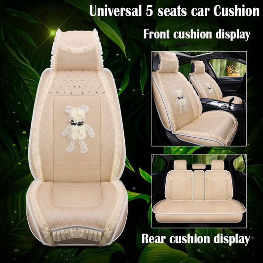 Universal car seat cover Waterproof Car Seat Cover Universal Leather 5 set Auto Seat Cushion 5 seats