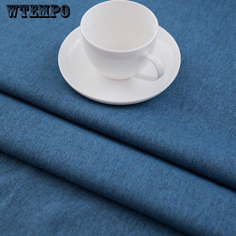 Simple Modern Solid Color Tablecloth Cotton Linen Table Cloth Rectangular Coffee Tablecloth