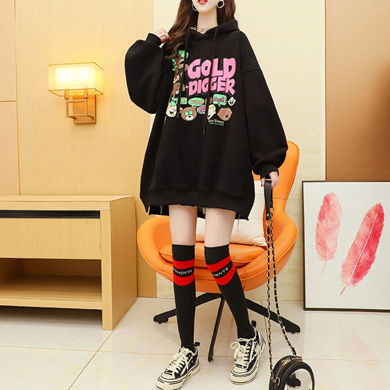 Fashion Spring and Autumn Thin Female Sweater Wild Hat Loose Korean Version Leisure Blouse