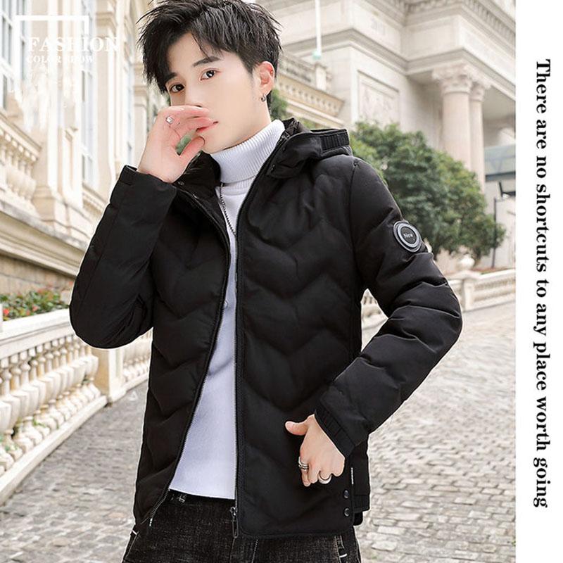 Winter Men's Cotton-padded Jacket Short Clothes Jacket Cotton-padded Clothes Trend Handsome Autumn and Winter Clothes Down Padded Jacket