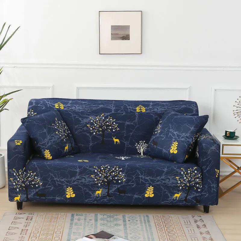 1/2/3/4 Seaters Fashion Fresh Style Sofa Cushion Stretch Couch Seat Cover Slipcover with One Free Pillow Case