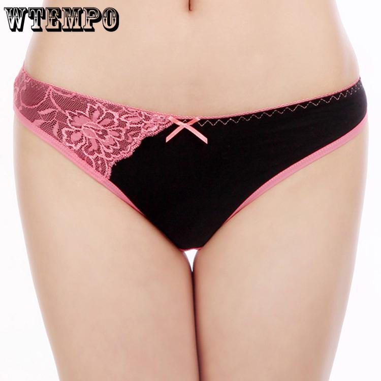 Women Underwear Cotton Sexy Lace Low Waist Ladies Panties Knickers Briefs Lingerie 6 pcs/Lot