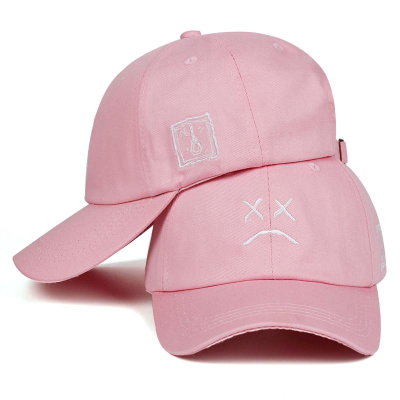 WTEMPO Wtempo Wtempolil Peep Sad Face Dad Hat Embroidery 100 %Cotton Baseball Cap Hat Xxxtentacion H