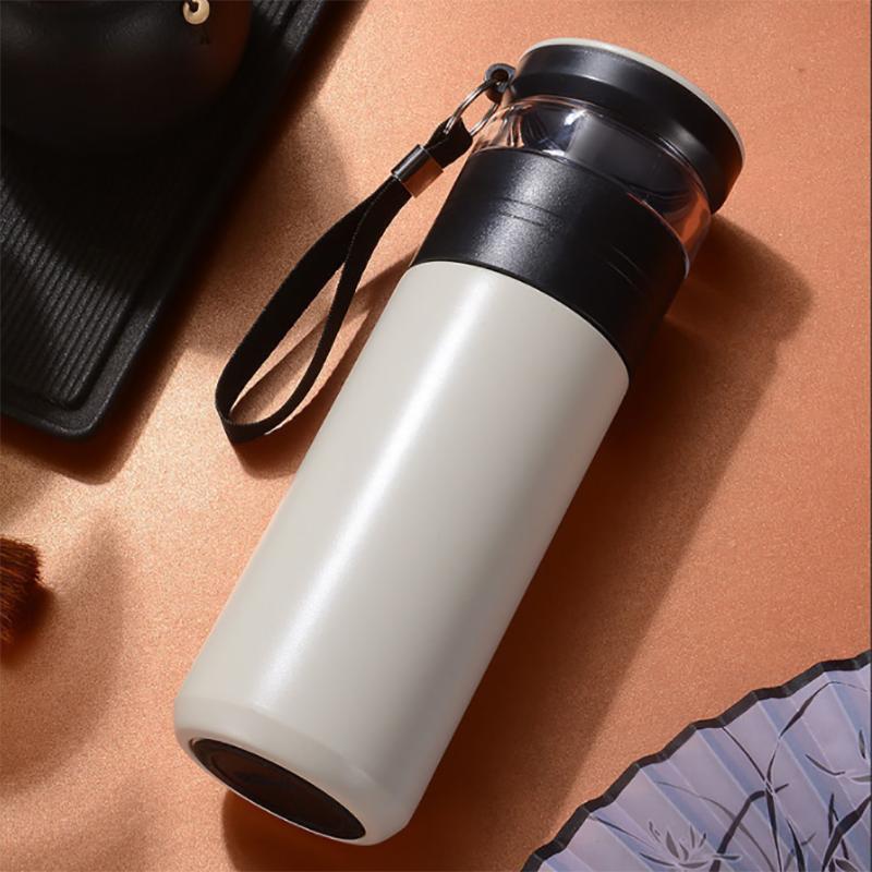 Thermos cup Men's Tea Water Separation 304 Stainless Steel Large Capacity Simple Car Tea Mug Thermos Mug