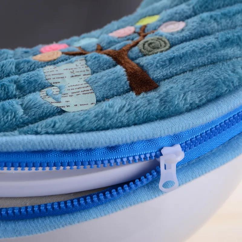 Toilet Seat Winter Thickened Household Toilet Cushion Toilet Cover Zipper Universal Toilet Cushion Toilet Cushion Universal