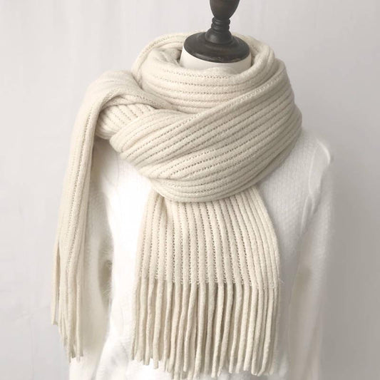 Fashion Long Scarf Shawl Female Autumn and Winter Solid Color Warm Thick Scarf