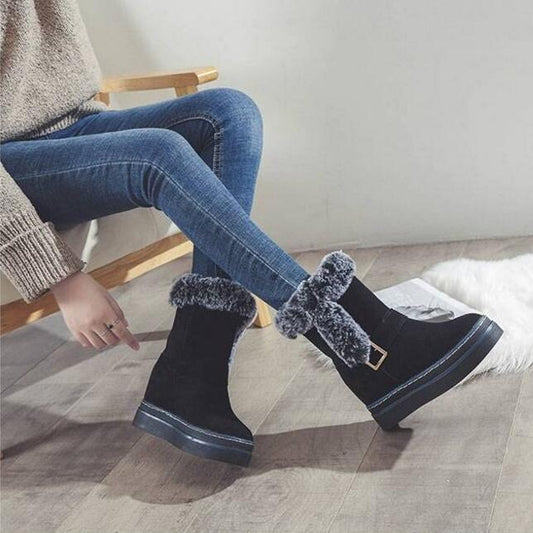 Women Boots 2019 Winter Shoes Woman Snow Boots with Plush Inside Botas Mujer Waterproof Winter Boots