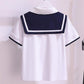 Girls' Uniform Set Summer Children's Clothing Children's School Uniforms Navy College Wind Pleated Skirt Two-piece