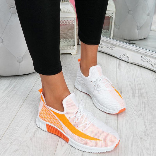 Women Mix Color Sneakers Women's Casual Vulcanized Fashion Flats Ladies Mesh Comfortable Female Shoes