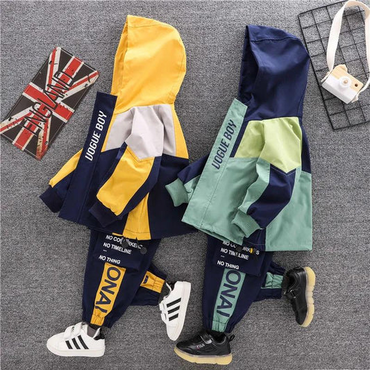 Children's Clothing Boy Suit 2021 Spring and Autumn Children's Jacket Little Boy Two-piece Suit