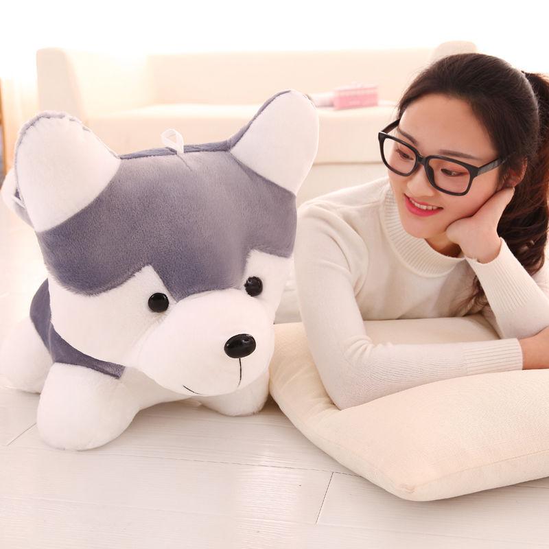 Lovely Hasky Plush Toy Hugging Pillow Puppy Pillow Cloth Doll Kids Birthday Gift