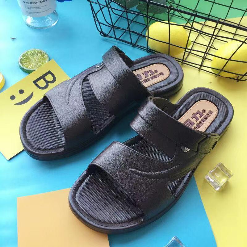 Leather Men's Sandals Summer Soft Shoes Beach Men's Sandals High Quality Sandals Slippers