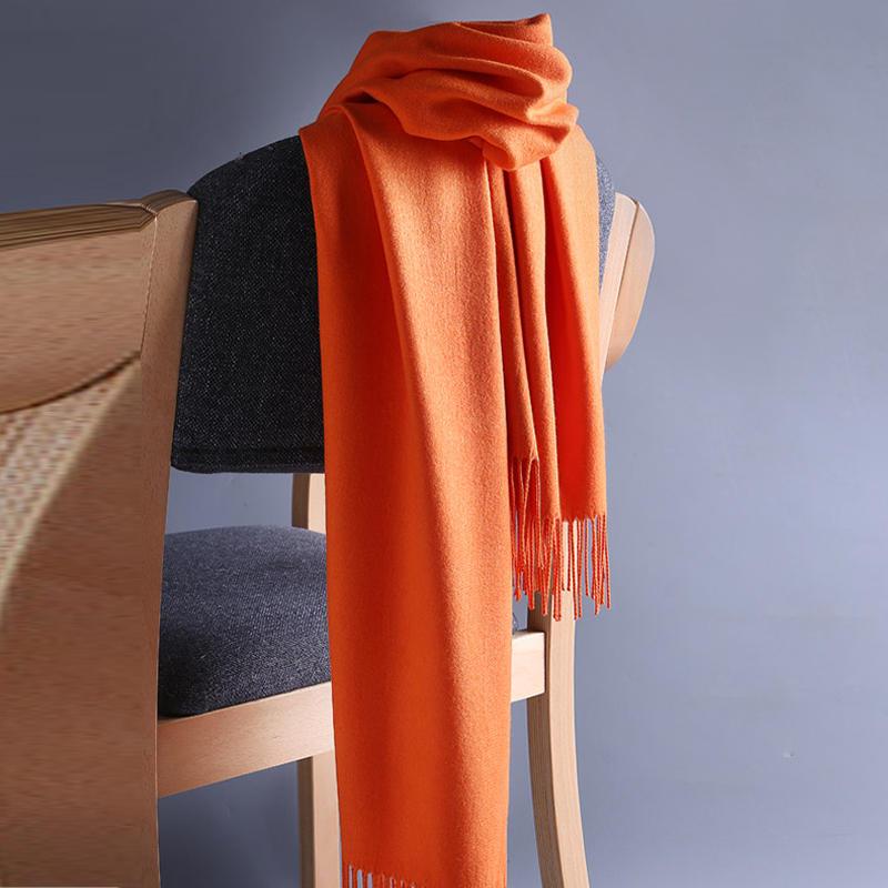 Women Winter Scarf Cashmere Scarves Solid Color Lady Shawls Wraps Blanket Pashmina