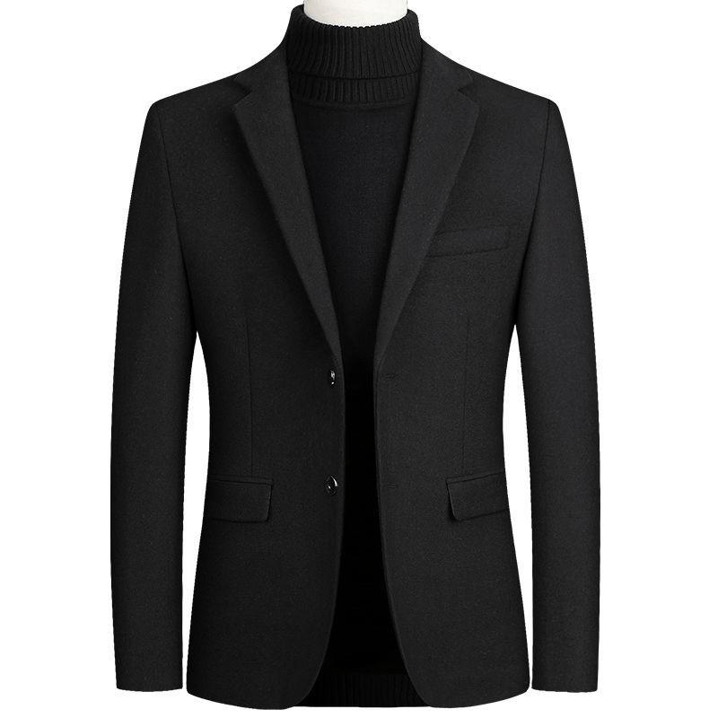 Autumn and Winter Men's Woolen Suit Woolen Jacket Business Casual Small Suit Single Suit Men