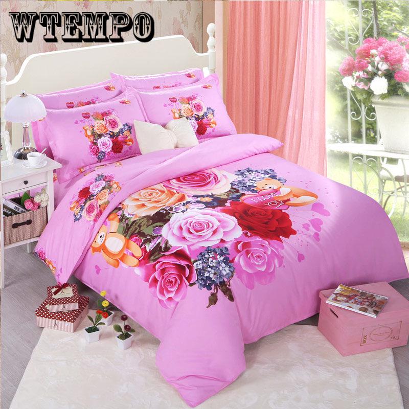 Bedding Set Simple Style Family Children's Room Duvet Cover Sets Bed Sheet Set Pillowcase