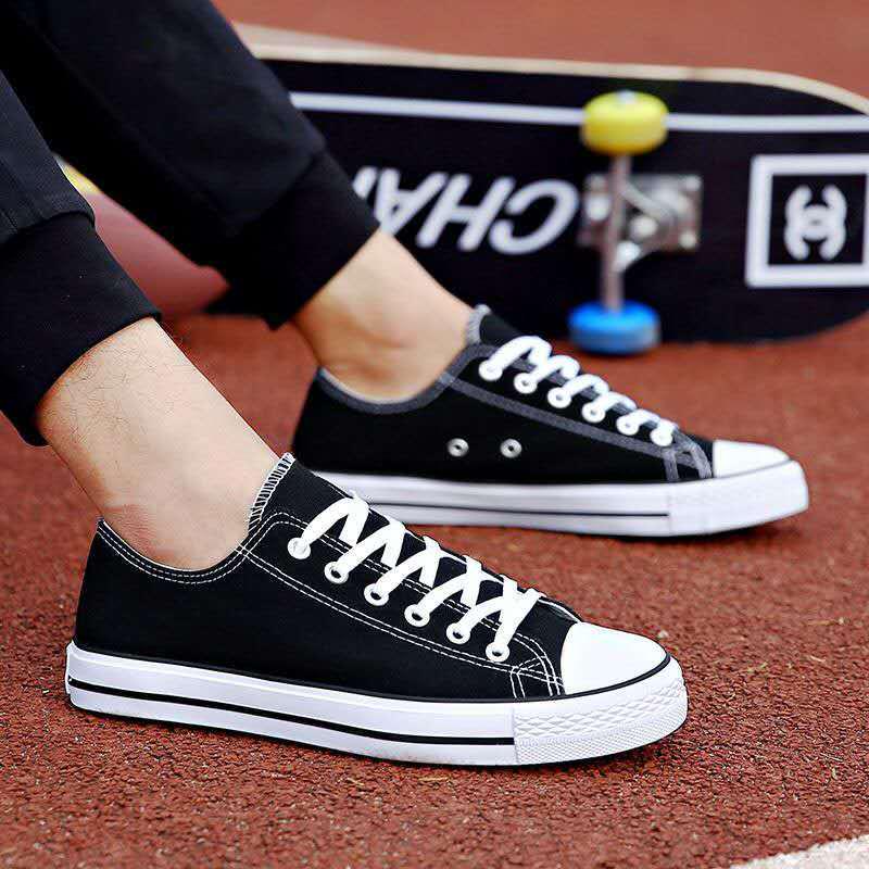 Little daisy canvas men's shoes board shoes couple cloth shoes Korean version of the trend of wild casual tide shoes