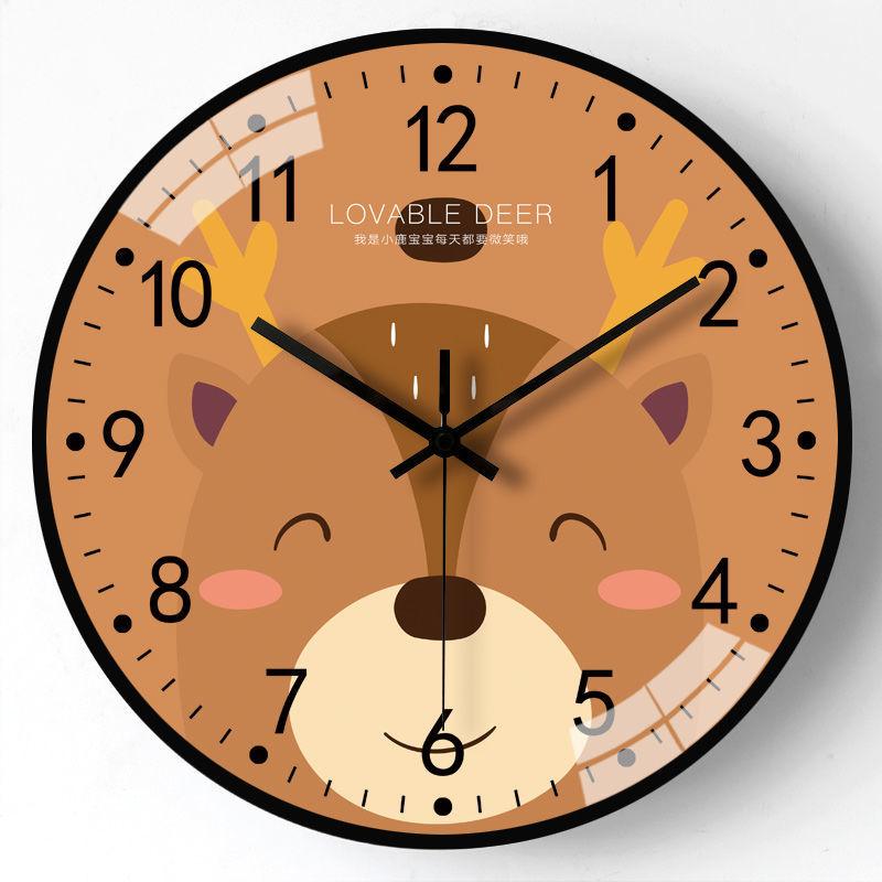 Simple Fashion Clock Bedroom Modern Watch Generation Quartz Clock Household Wall Watch Mute Wall Free Punching Bedroom Clock