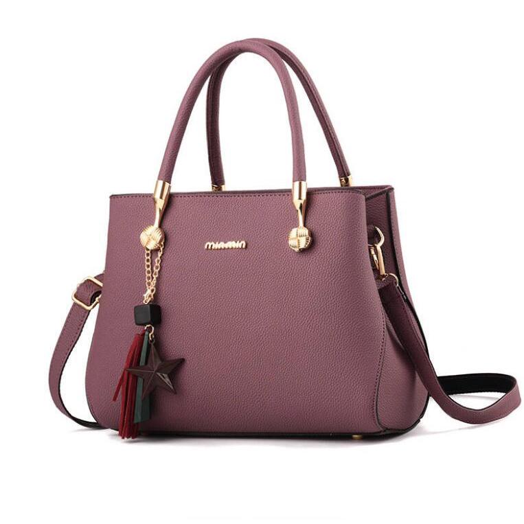 Big capacity Woman bag European and American style Shoulder Handbag Trendy wild Patent leather bag