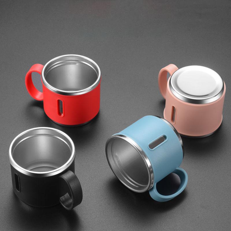 Thermos Cup Water Cup Simple Handle Cover All-steel Vacuum Flask Men and Women Business Office Car Portable Cup