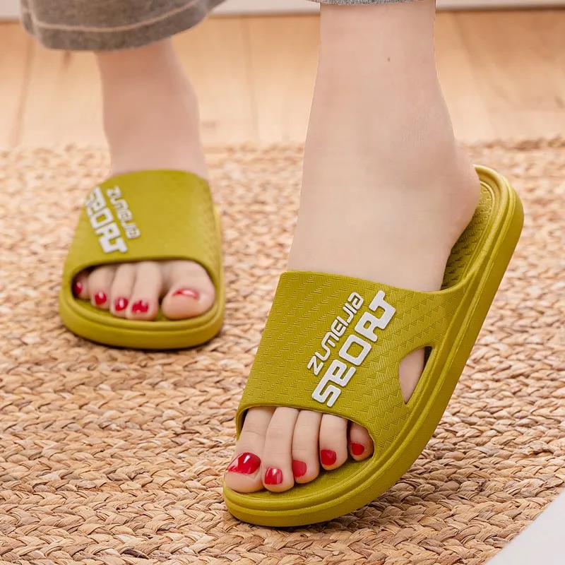 Slippers Ladies Summer Fashion Thick Bottom Increased Wear-resistant Non-slip Soft Bottom Feces Sandals and Slippers