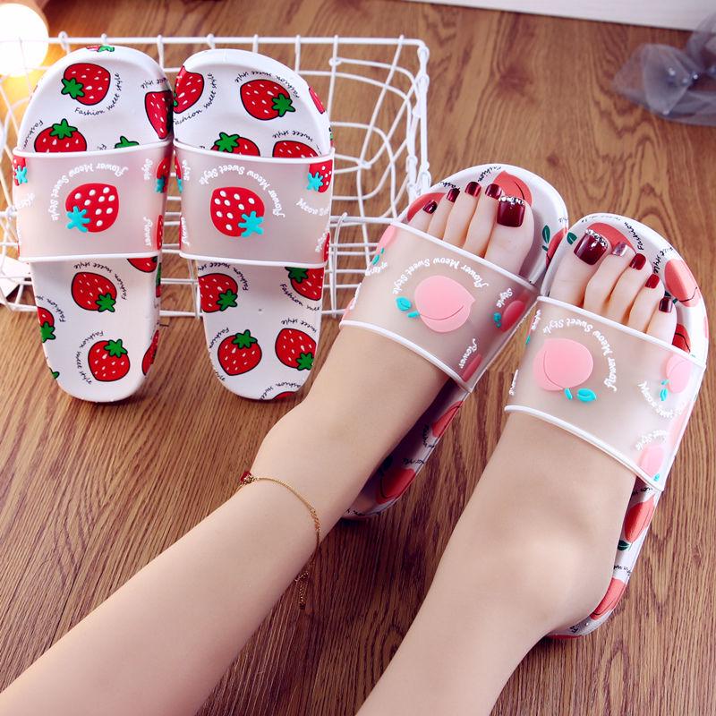 Summer Ladies Cartoon Sandals and Soft Bottom Slippers Cute Thick Bottom Sandals and Slippers