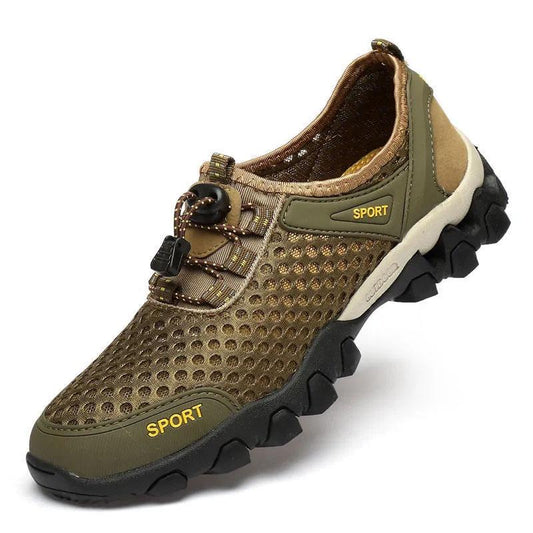 Men's Summer Mesh Shoes Breathable Wading Shoes Outdoor Sports Leisure Running Sneakers Mesh Hiking Shoes