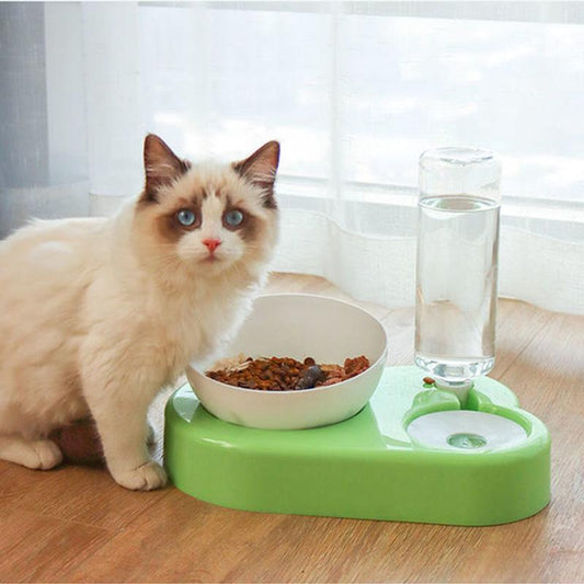 Dog Bowl Cat Bowl Pet Supplies Automatic Water Storage Drinking Water Feeding Dual-purpose Pet Supplies Bowls Food Water Dispenser