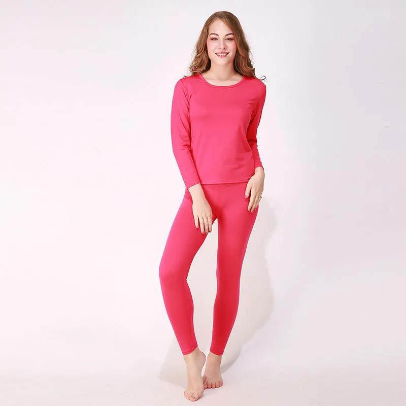 WTEMPO 200 Kg Plus Size Thermal Underwear Women's Fall/winter Thin Fleece Autumn Clothes Long Trousers