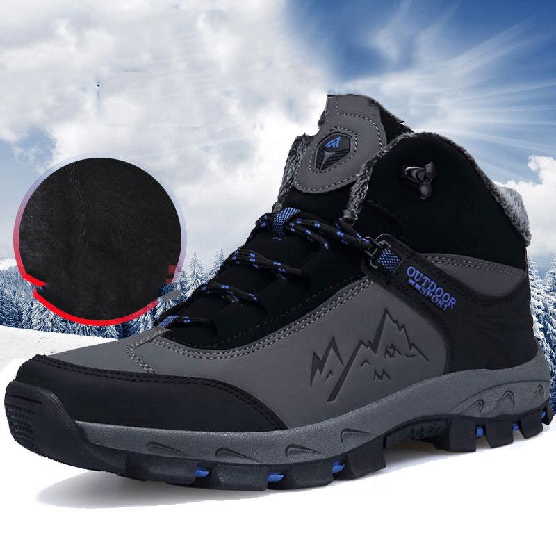 Cotton Shoes Men's Winter Shoes Warm Snow Boots Men's Sneakers Shoes Plus Size 39-48 High Top Shoes