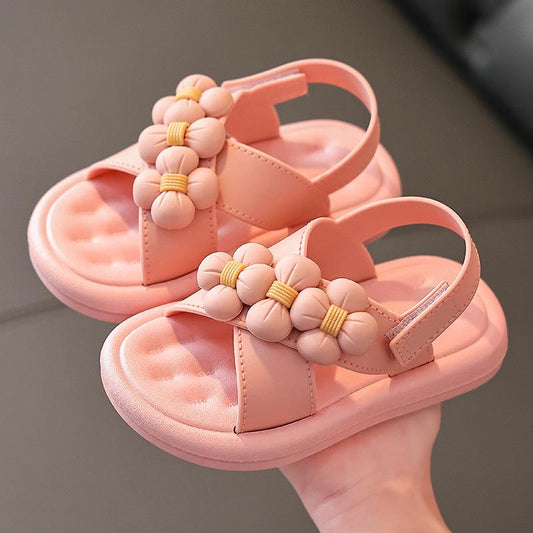 Children's Sandals Summer Girls Lightweight Soft Bottom Non-slip Small, Medium and Large Children's Baby Student Beach Sandals