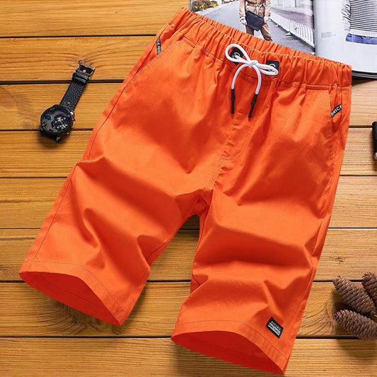 2pcs Men's Five-point Pants Summer Thin Shorts Outerwear Sports Beach Casual Shorts