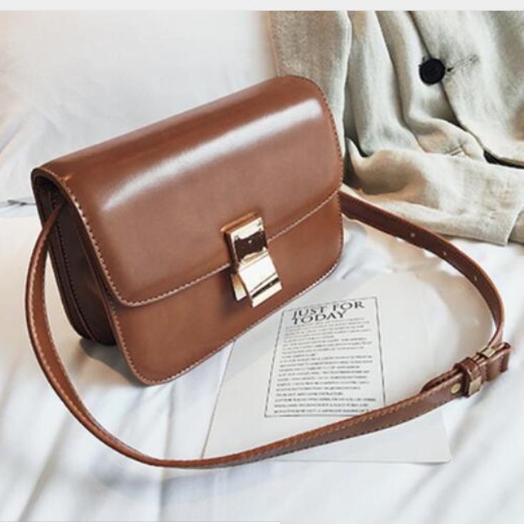 European Vintage Fashion Female Square Bag 2019 New High Quality Pu Leather Women 'S Handbag Simple