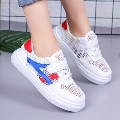 Breathable Net Shoes for Boys and Girls Summer All-match White Shoes Children's Board Shoes Mesh Sports Shoes Student Shoes