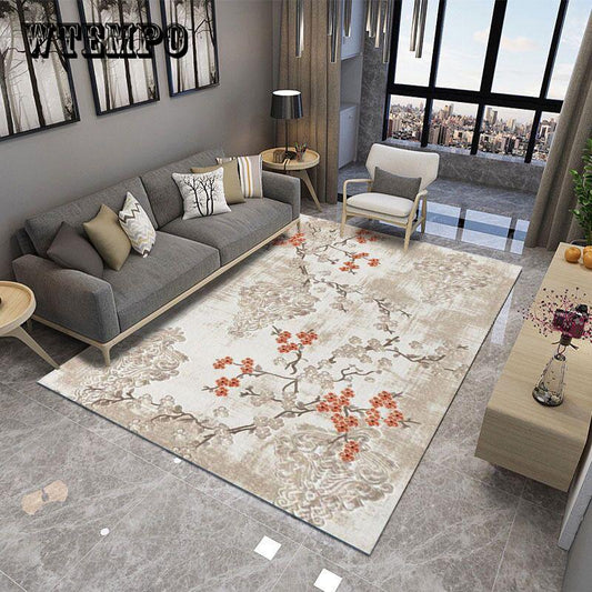 European Vintage Rectangle Carpet For Living Room Bedroom Floor Mat Soft Area Rug Coffee